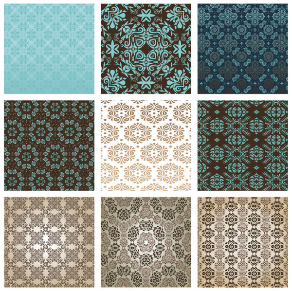 Decorative pattern background pattern 1 design vector