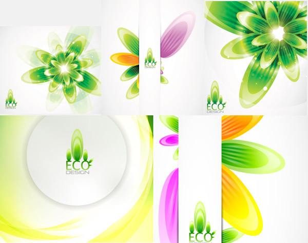 Colorful plant background design vector