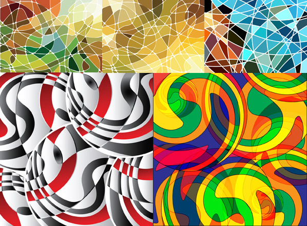 Mosaic background design vector