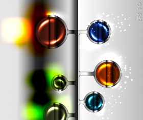 Sparkling Glass elements background vector 02