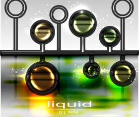 Sparkling Glass elements background vector 04