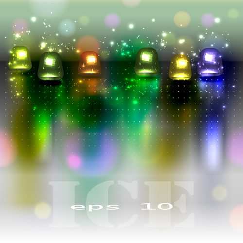 Sparkling Glass elements background vector 05