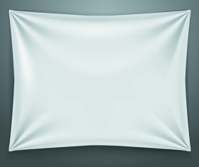 Textile on the wall banner vector 01