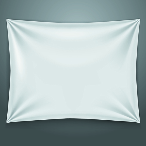 Textile on the wall banner vector 01