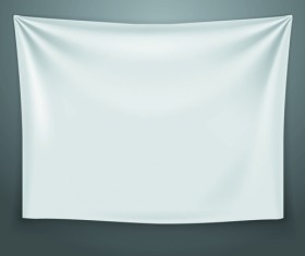 Textile on the wall banner vector 02