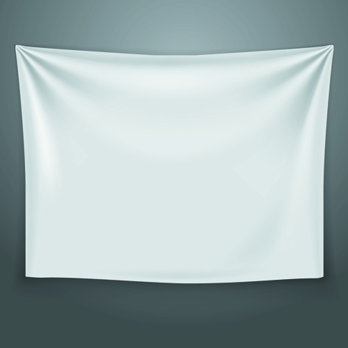 Textile on the wall banner vector 02