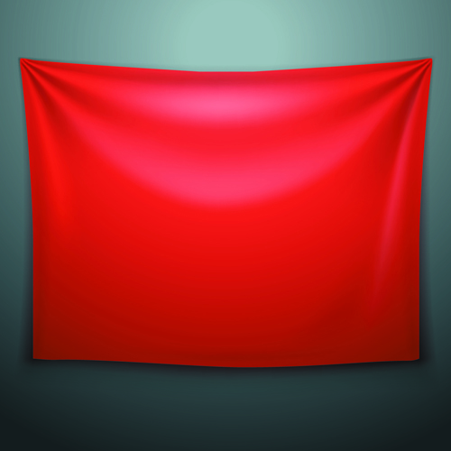 Textile on the wall banner vector 03