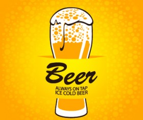 Creative Beer poster design vector 03