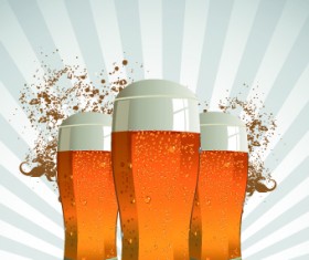 Creative Beer poster design vector 08