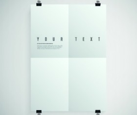 Blank paper vector background 04