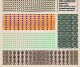 Vintage Border pattern design vector 01