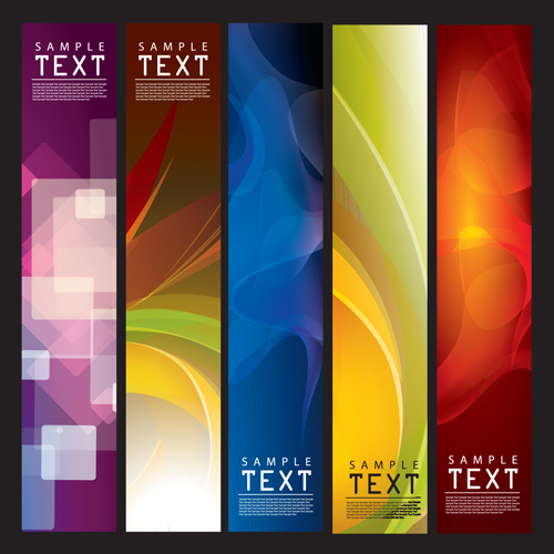 Set of Abstract vector backgrounds art 02