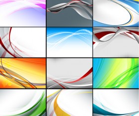 Set of Abstract vector backgrounds art 04