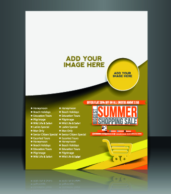 Business flyer and brochure cover design vector 53