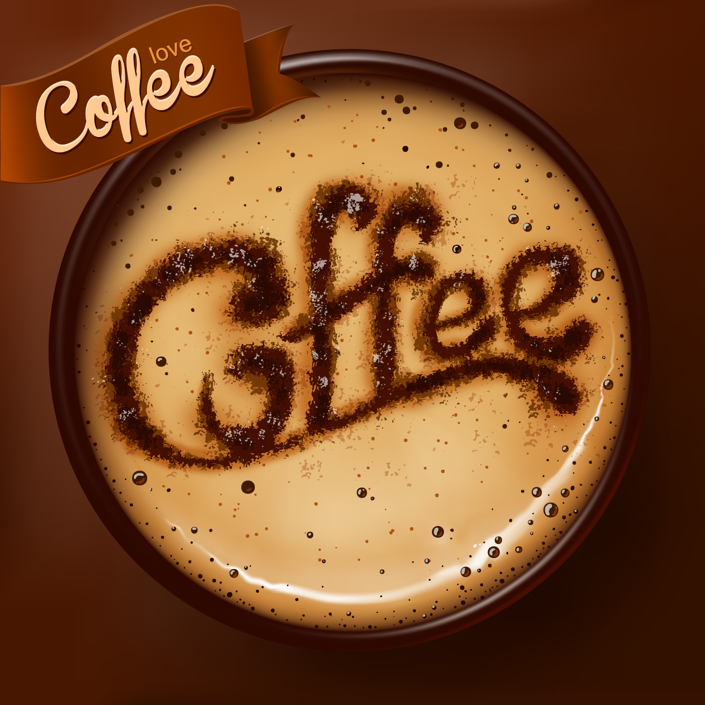 Romantic Coffee Labels design vector 03 free download