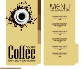 Retro style Coffee menu design 01