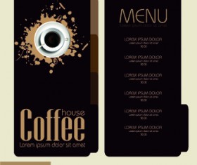 Retro style Coffee menu design 03