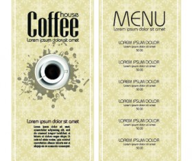 Retro style Coffee menu design 05