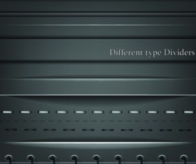 Different Type Dividers design vector 01