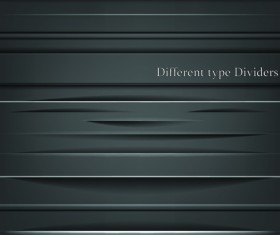 Different Type Dividers design vector 02