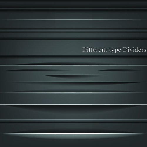 Different Type Dividers design vector 02