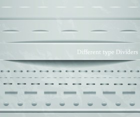 Different Type Dividers design vector 03