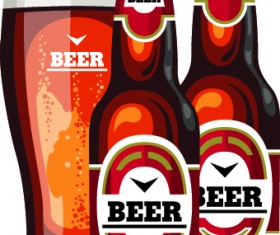 Drinks food vector set 05