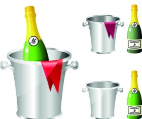 Drinks food vector set 07