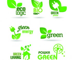 ECO labels and logos vector set 01