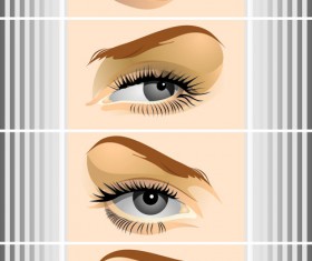 Different Eyes design vector 03