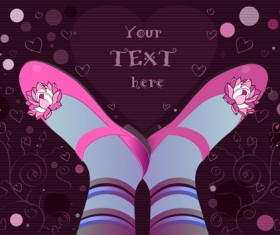 Fashion Girl elements vector set 07