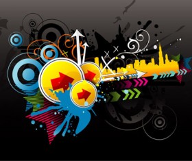 Fashion element vector backgrounds 02