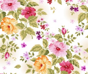 Beautiful Floral Patterns vector ser 01