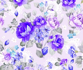 Beautiful Floral Patterns vector ser 04