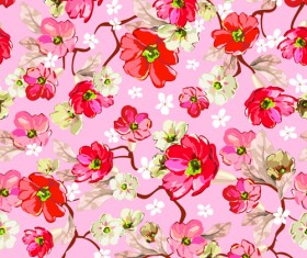 Beautiful Floral Patterns vector ser 05