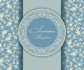 Floral Vintage backgrounds vector 03