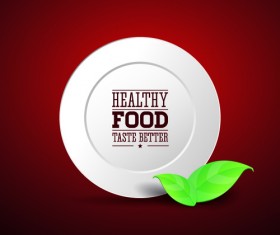 Creative Healthy Food Labels vector 01