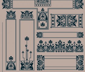 Retro Frame design vector 02