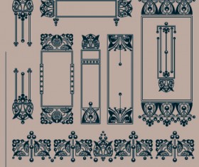 Retro Frame design vector 03