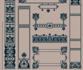 Retro Frame design vector 04