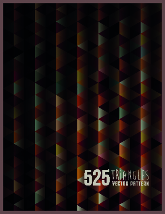 Geometric shapes Dark backgrounds vector 04