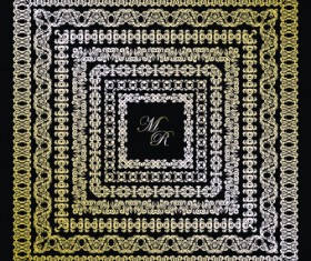 luxurious Golden vintage patterns background 01