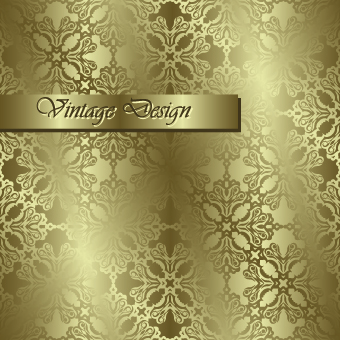 luxurious Golden vintage patterns background 04
