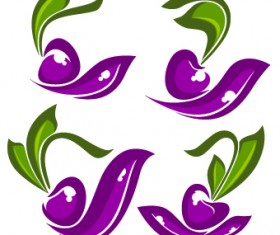 Creative Green Leaf logos vector 05