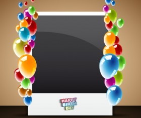 Happy Birthday card vector set 04