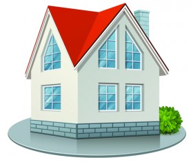 Different Houses design elements vector 06