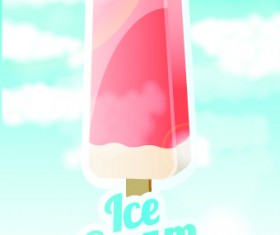 Ice cream design template vector 03