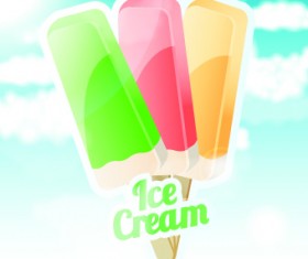 Ice cream design template vector 04