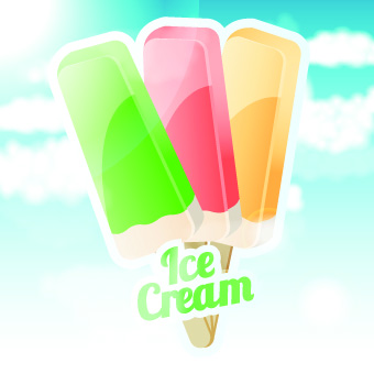 Ice cream design template vector 04