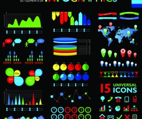 Colorful Infographic vector 01